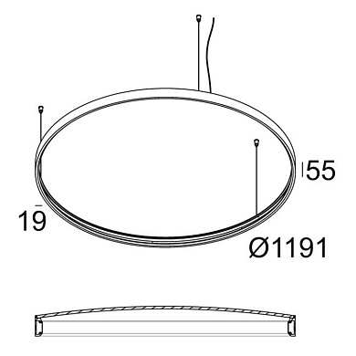 20566 0000 B Delta Light SUPERLOOP PLUS HC 120 MDL Подвесной светильник