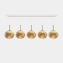 Подвесная система Tom Dixon Whirl Linear - Золотой полированный Поликарбонат