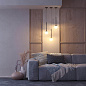 056420 Arlight Светильник SP-BEADS-HANG-BUILT-T-R100-8W Warm3000 (BK-GD, 180 deg, 230V) — фото 3
