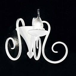 461/1A white IDL Deco настенное бра с тремя изогнутыми рожками белого цвета