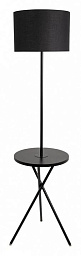 A2070PN-1BK Arte Lamp Combo торшер с полкой и текстильным абажуром