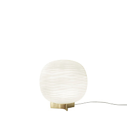 FN274001_10 Foscarini Gem настольный светильник с шарообразным плафоном из матового стекла