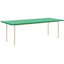 Two-Colour 240×90 см, столешница Valchromat, мятно-зеленая / каркас сталь, слоновая кость