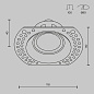 DL042-01-RD-B Maytoni Dot Встраиваемый светильник 10W Черный — фото 3