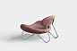Meadow lounge chair Vidar 633/Brushed steel Woud, кресло — фото 2