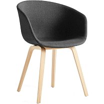 About A Chair AAC 23, основание черный дуб, лак на водной основе / обивка Remix 163