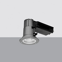 iRound Ceiling-mounted recessed luminaire with IP66 protection rating, small body with box, Warm White COB Leds, fixed Spot Optic - Dimm. DALI 21.6W 2167.5lm - 3000K - DALI-2 - Colour: Grey