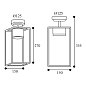 Уличный настенный светильник Cubic for Outdoor Moretti Luce 3373.L10 — фото 3