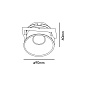 02100501 Faro FRESH White downlight GU10 точечный светильник — фото 3