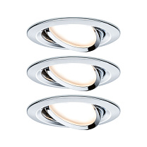 Downlight Nova 3-piece set Swivelling round 50°