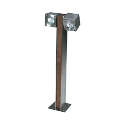 Q-Bic bollard lamp 60cm 2 lamps stainless steel electropolished садовый светильник Royal Botania