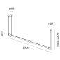 DARF 1.0 Wever Ducre подвесной светильник черный