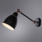 A2054AP-1BK Arte Lamp Braccio бра E27 1х60W 800Lm — фото 1
