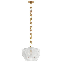 Loire Petite Chandelier золото с белым стеклом стриэ