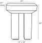 Spiazzo End Table боковой стол Arteriors DJ5017 — фото 5