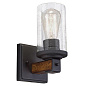 Barrington 1 Light Wall Sconce Distressed Black настенный светильник 37376 Kichler — фото 1