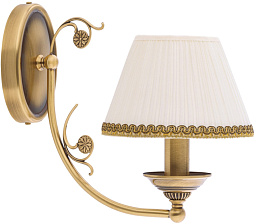 CAS-K-1(P/A) Kutek Casamia Lampshade настенное бра с тканевым складчатым абажуром на кронштейне