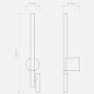 Настенный светильник для чтения Astro Lighting Baton LED матовый никель — фото 7