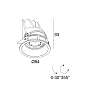 28480 9020 B Delta Light ENTERO Rd-S Мягкий углубленный точечный светильник — фото 1