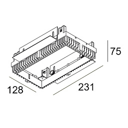 MINIGRID IN 2 MOUNTING KIT HP Delta Light OPTIONS встраиваемый потолочный светильник