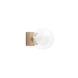 40085 Faro Barcelona PERLA настенно-потолочный светильник золотистый с круглым плафоном