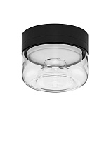 Clear Acrylic & Sandy Black Aluminium LED 7Watt 220-240Volt 420Lm IP20 3000K D:15 H:11.6 cm
