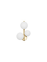 Opal Glass Matt Gold Metal LED G9 3x5 Watt 100-240Volt IP20 Bulb Excluded L: 23 W:19 H: 32 cm