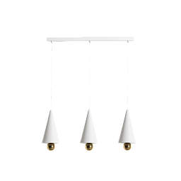 L0541302 CHERRY Petite Friture Подвесной светильник на три конусных плафона