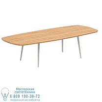 STYLETTO СТАНДАРТНЫЙ ОБЕДЕННЫЙ СТОЛ 300X120CM АЛЮМИНИЕВЫЕ НОЖКИ ГРИБ ТИК СТОЛ Royal Botania