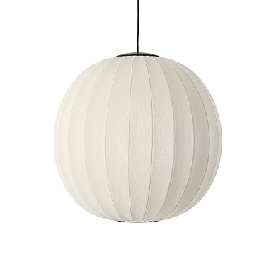 KW75 PW LED Knit-Wit Made By Hand Подвес Ø75 с белым тканевым плафоном LED
