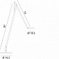 Rotaliana String F1 DTW торшер с регулировкой яркости чёрный; золото 1SRF1W0233EL0 — фото 3