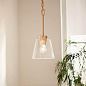 Zandi 7.6" 1 Light Mini Pendant Classic Gold подвесной светильник 82374 Kichler — фото 3