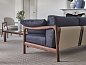 Диван Vera 266 Porada с кожаной спинкой VERA-SOFA-266-L0N0AC-A25AK-TUNDRAJ56 — фото 1