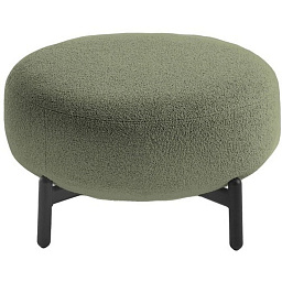 06249N2 Kartell Lunam пуф с округлым сиденьем зеленого оттенка