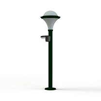 Dallas N° 8; Opal polycarbonate E27 75W Detector; Fir green
