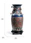 Фарфоровая ваза с восточным декором Oriental Lladro, лимитированная серия 01001954 — фото 5