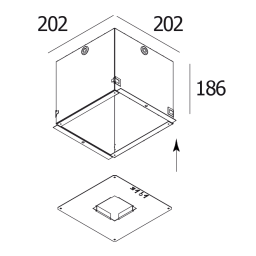 CONCRETE BOX 161 Delta Light OPTIONS монтажный короб с верхним фланцем