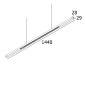 INFORM SQ P144-3 DOWN 83067 W-B белый Delta Light подвесной светильник