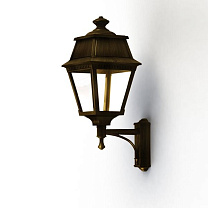 Avenue 2 N° 7; Clear glass Built-in LED 2700°K warm white 13W; Gold patina