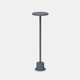 347837 Ideal lux Toffee парковый светильник антрацитового оттенка с цилиндрическим корпусом