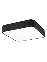 Matt Black Metal Acrylic LED E27 4x12 Watt 100-240Volt IP20 Bulb Excluded L: 46 W: 46 H: 10 cm