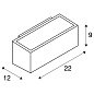 232485 SLV BOX UP/DOWN QT-DE12 WL anthracite IP44 настенное бра — фото 3