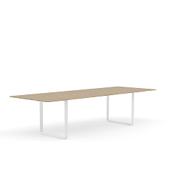 70TAB295A0804 Muuto 7070 обеденный стол массив дуб белый 108x295 см