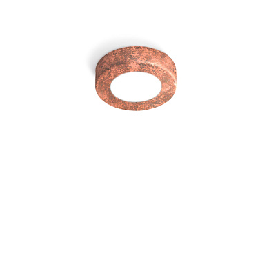 точечный светильник с медным кольцом