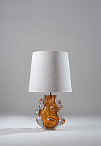 Amber shown with 11 Bongo in Natural Linen and Cream Card lining
