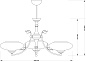 Люстра Kutek Classic Casamia Lampshade CAS-ZW-3(P) — фото 1
