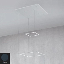 CORNICE SOSPENSIONE DIRETTA+INDIRETTA 32,5W  3000K TITANIO