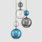 Pop Light Standard - Cool, 3 Drop Cluster подвесной светильник, Rothschild & Bickers