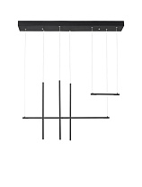Sandy Black Aluminium LED 20 Watt 220-240 Volt 698Lm 3000K IP20 L: 110 W: 15 H: 200 cm
