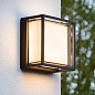 15801/10/30 Lucide Singa уличный настенный светильник квадратной формы с матовым рассеивателем — фото 2